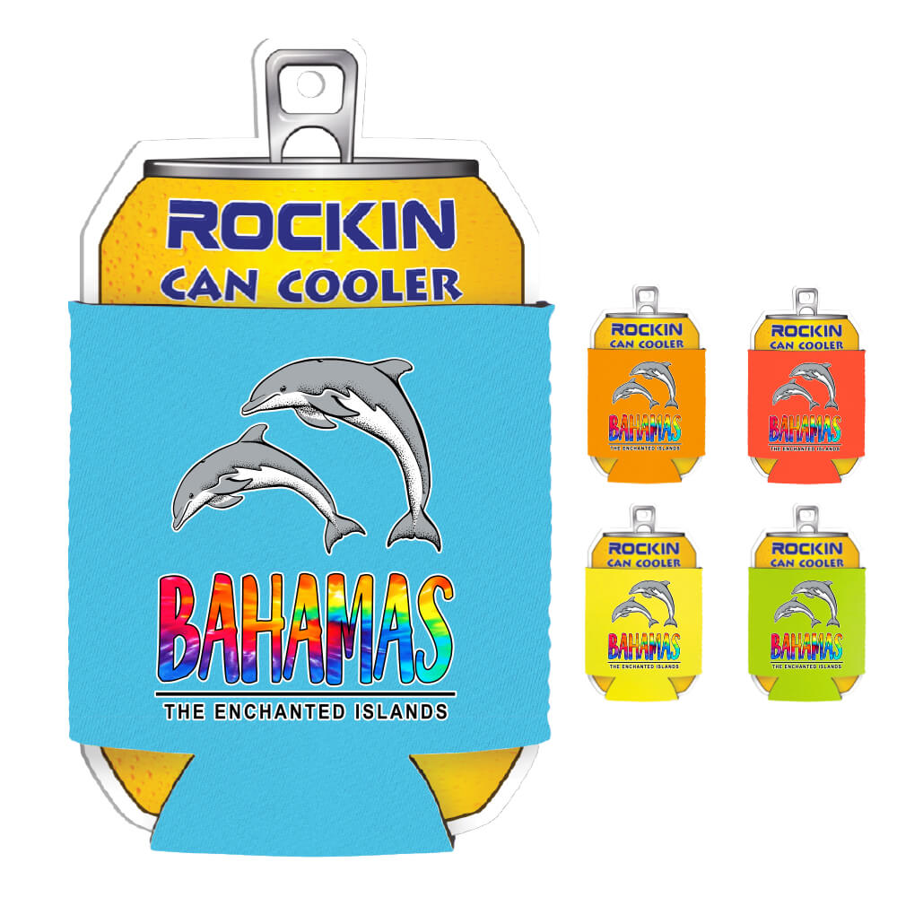 Miami Souvenirs BAHAMAS 2 DESIGN CAN COOLER CO